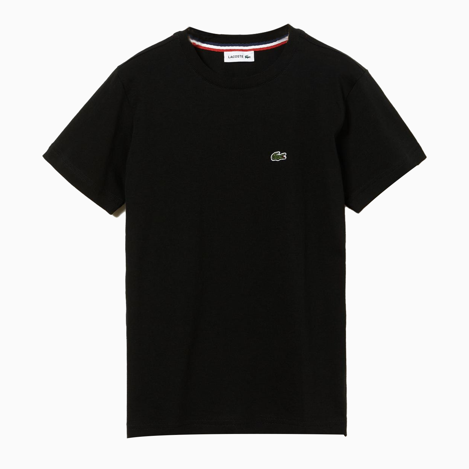 Lacoste Kid's Jersey T Shirt - Color: Black - Kids Premium Clothing -