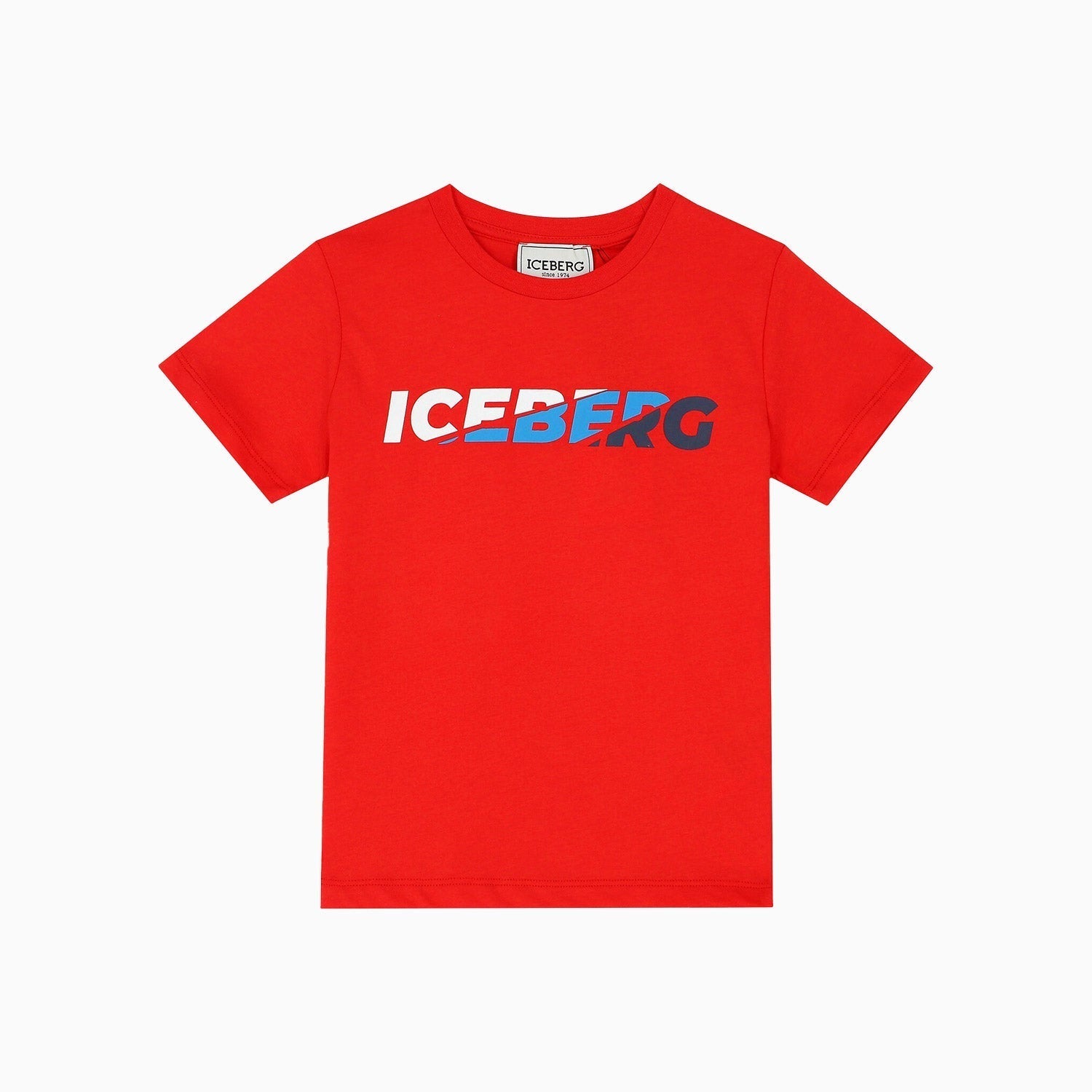 Iceberg Kid's T Shirt - Color: Rosso - Kids Premium Clothing -
