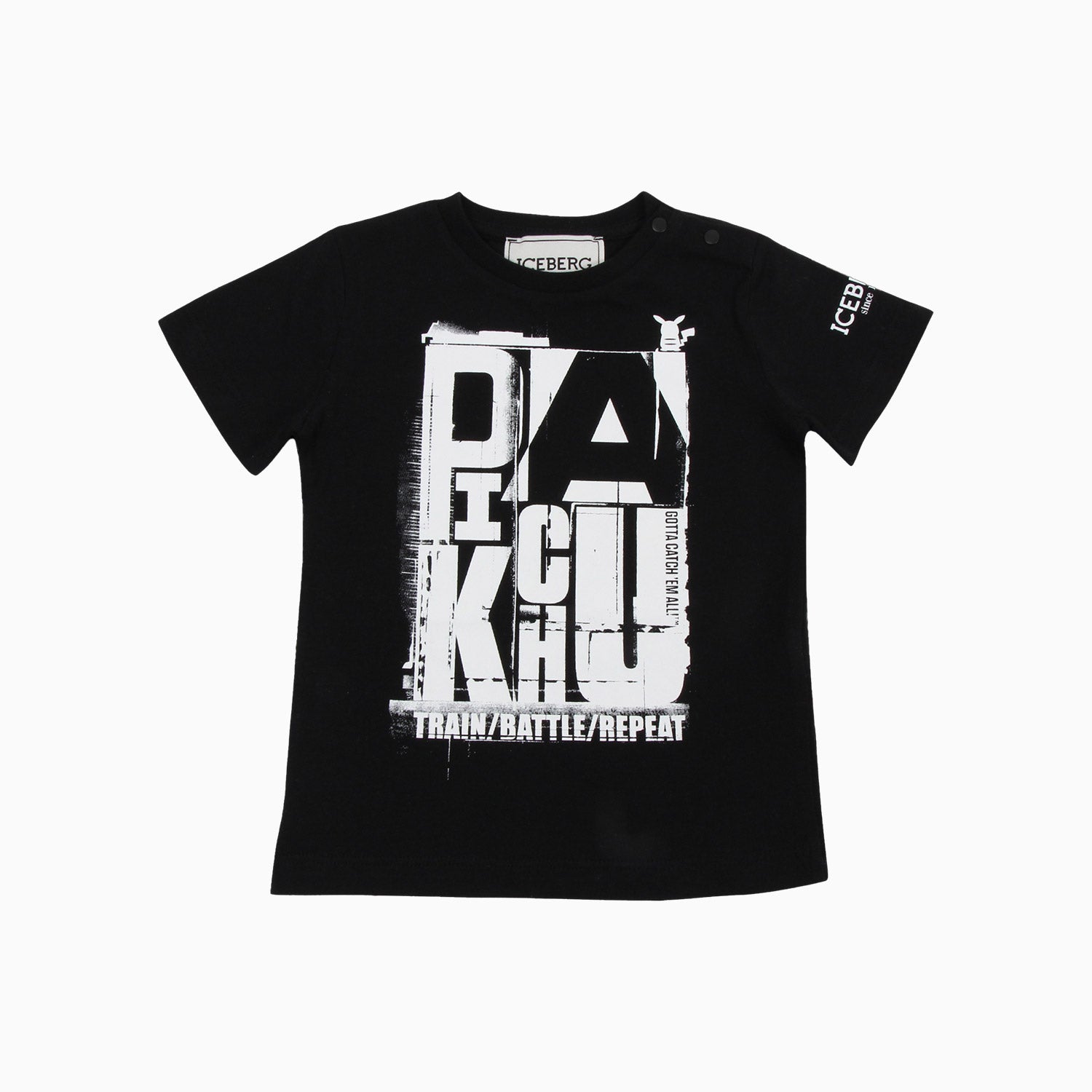 Iceberg Kid's T Shirt Toddlers - Color: Nero - Kids Premium Clothing -
