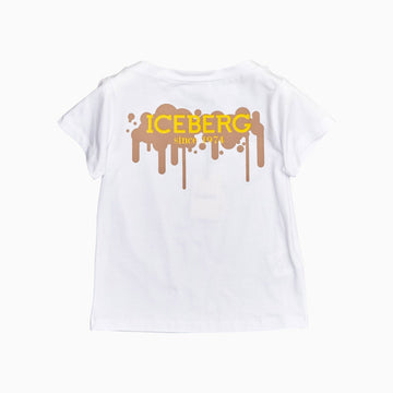 Iceberg Kid's Logo T-Shirt - Color: Bianco - Kids Premium Clothing -