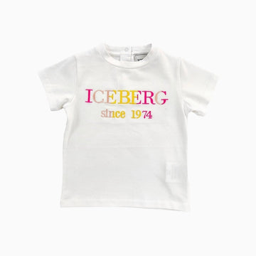 Iceberg Kid's T Shirt Toddlers - Color: Bianco - Kids Premium Clothing -