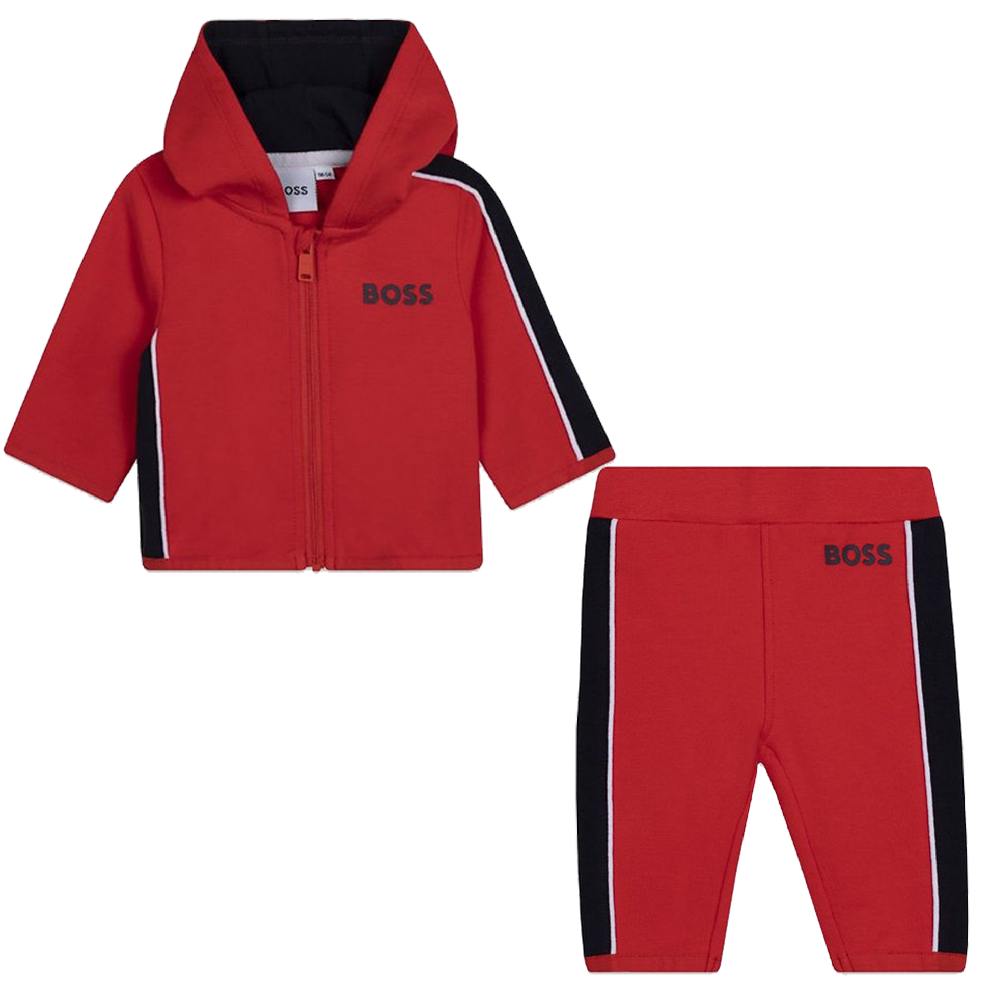 Hugo Boss Kid's 2 Piece Outfit Infants - Color: Orange - Kids Premium Clothing -