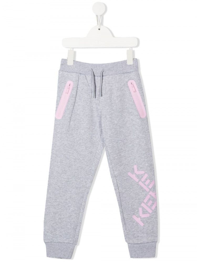 Kenzo Kid's Back Cross Logo Outfit - Color: Grey Marl - Kids Premium Clothing -