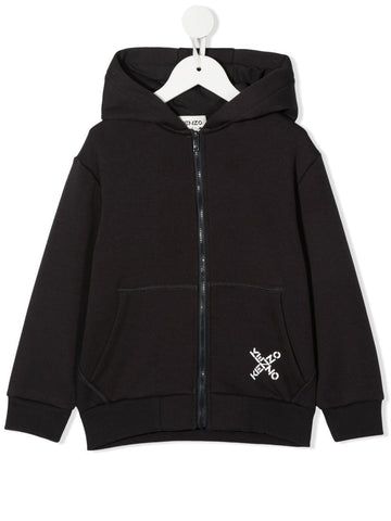 Kenzo Kid's Cardigan Hoodie - Color: Dark Grey - Kids Premium Clothing -