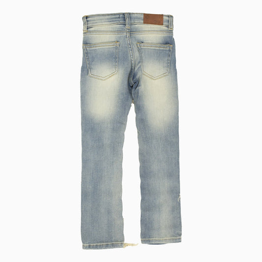 Kid's Ripped Stack Skinny Denim Pant