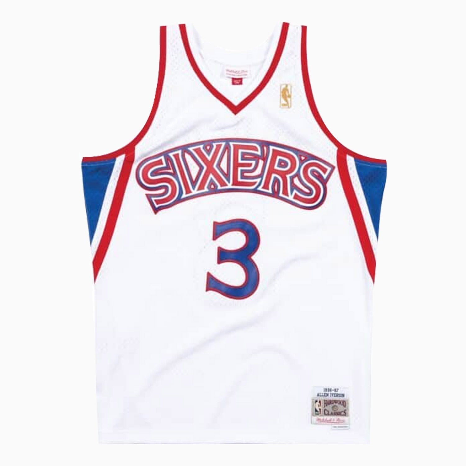 Mitchell And Ness Swingman Allen Iverson Philadelphia 76Ers NBA 1996-97 Jersey Infants - Color: White - Kids Premium Clothing -