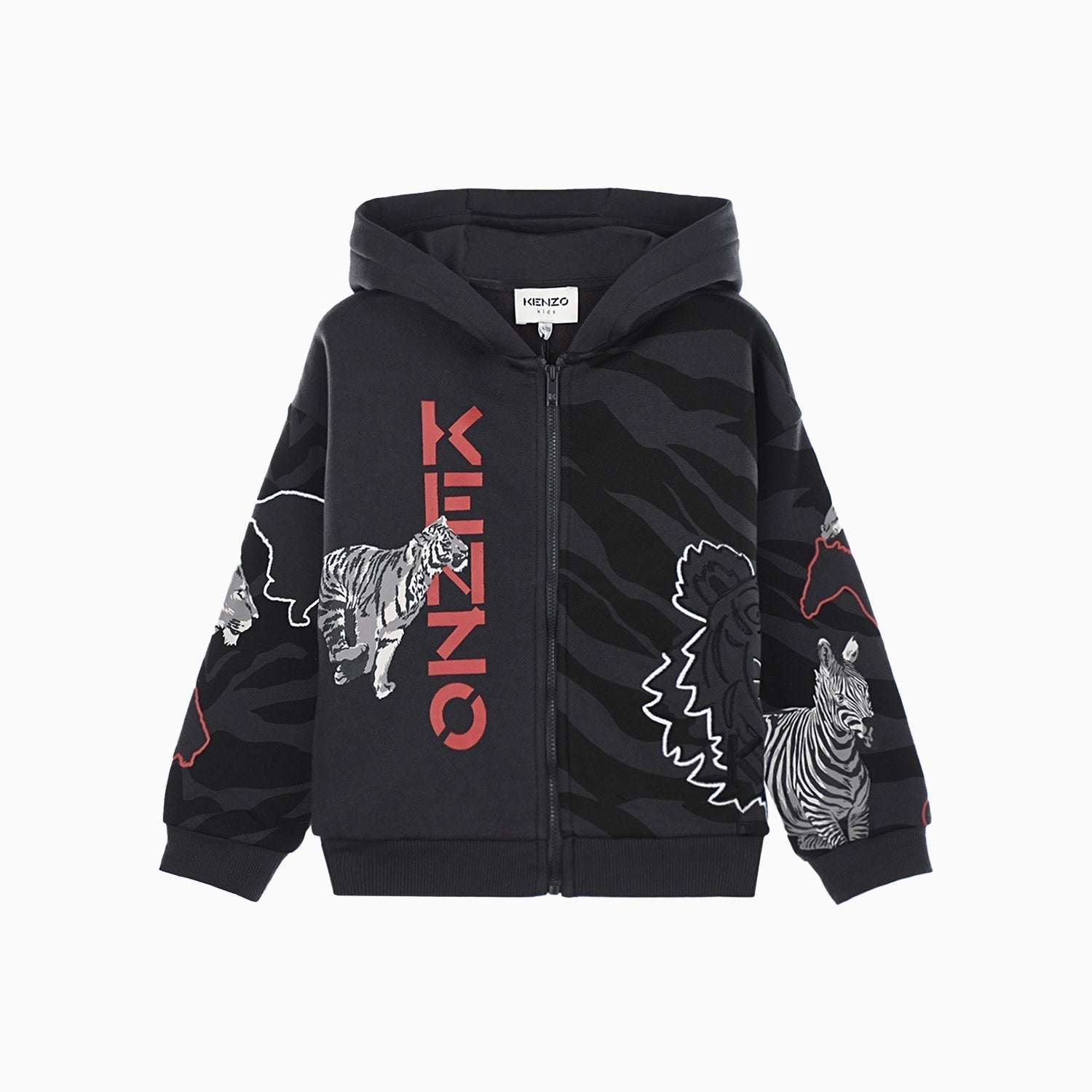 Kenzo Kid's Animal Print Outfit - Color: Dark Grey - Kids Premium Clothing -