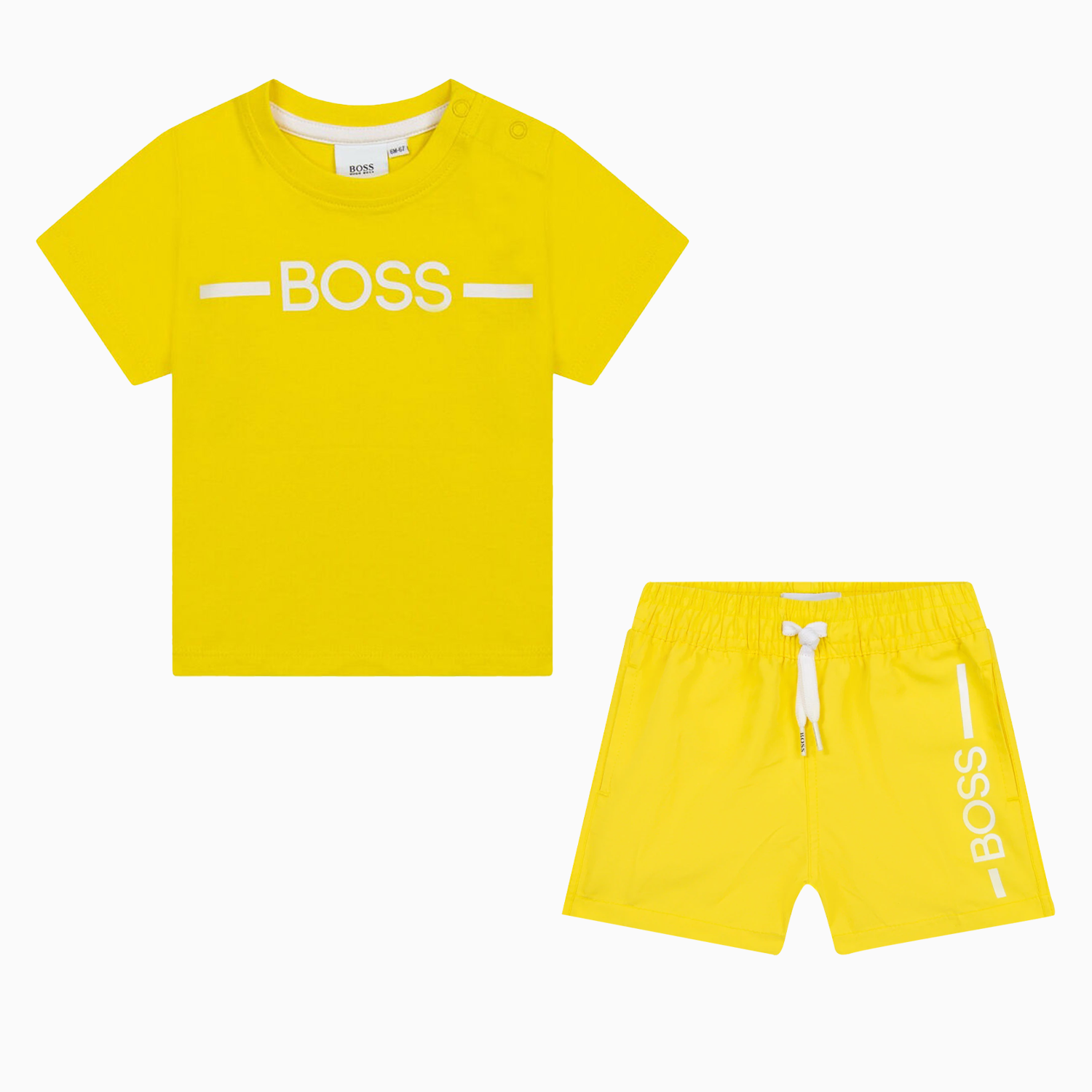 Hugo Boss Kid's Surfer Outfit Toddlers - Color: Yellow - Kids Premium Clothing -